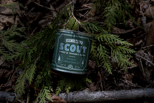 Scout | Spruce + Dragons Blood 8oz Soy Candle