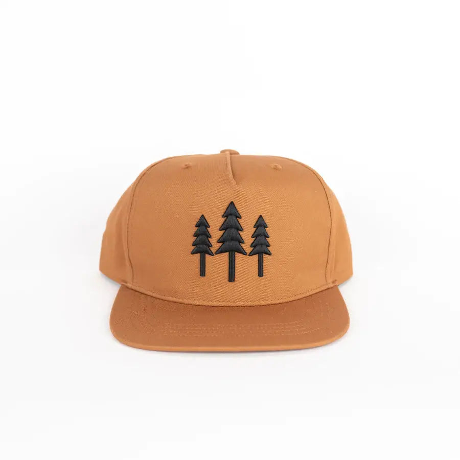 Big Three Tree Snapback - Coyote Brown