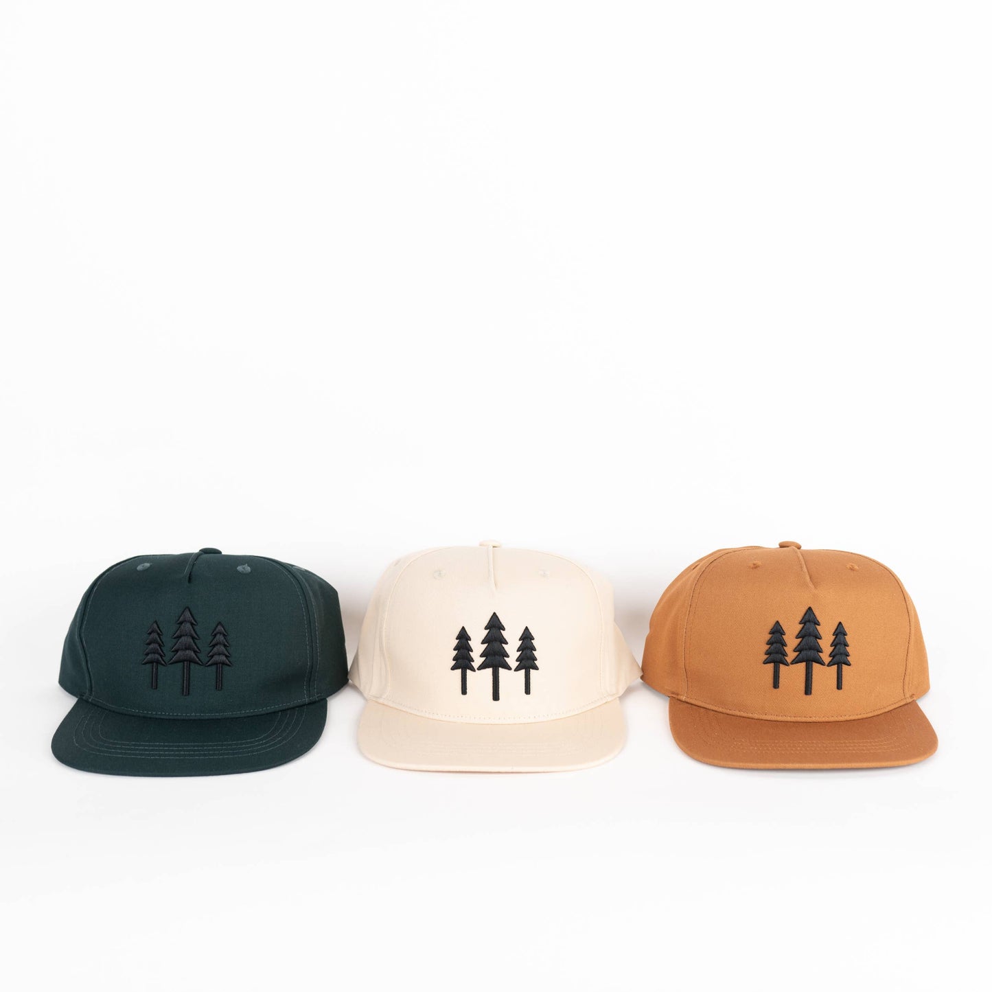 Big Three Tree Snapback - Cream