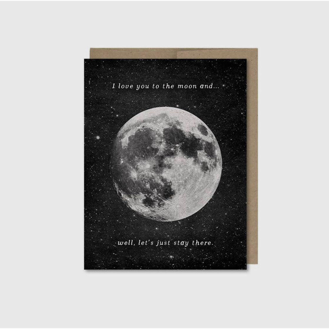 Love you to the Moon Card