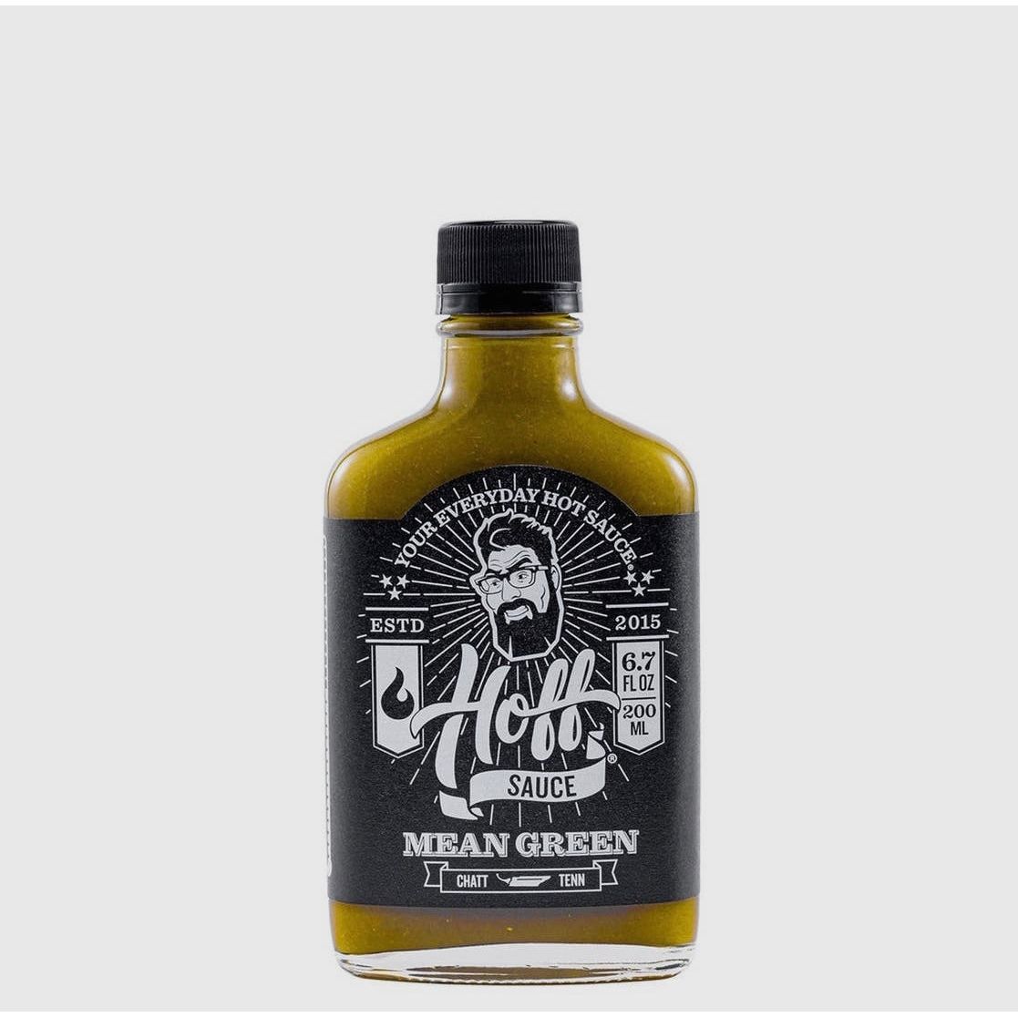 Mean Green - Hoff'S Green Jalapeno
Hot Sauce - 6.7oz Flask