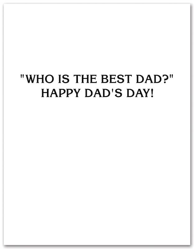 Jeopardy Best Dad Father's Day Card