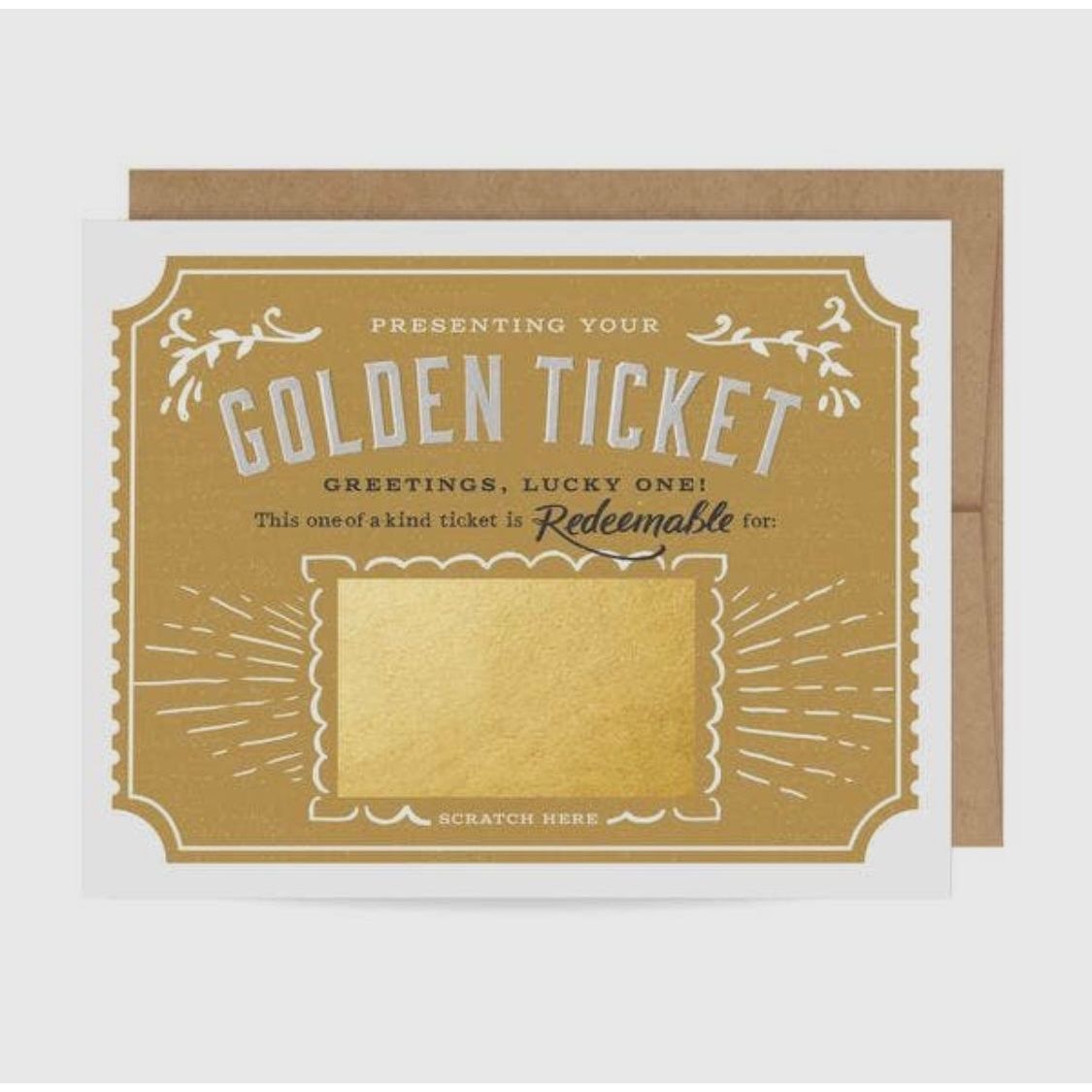 Scratch-Off Golden Ticket
Birthday Card