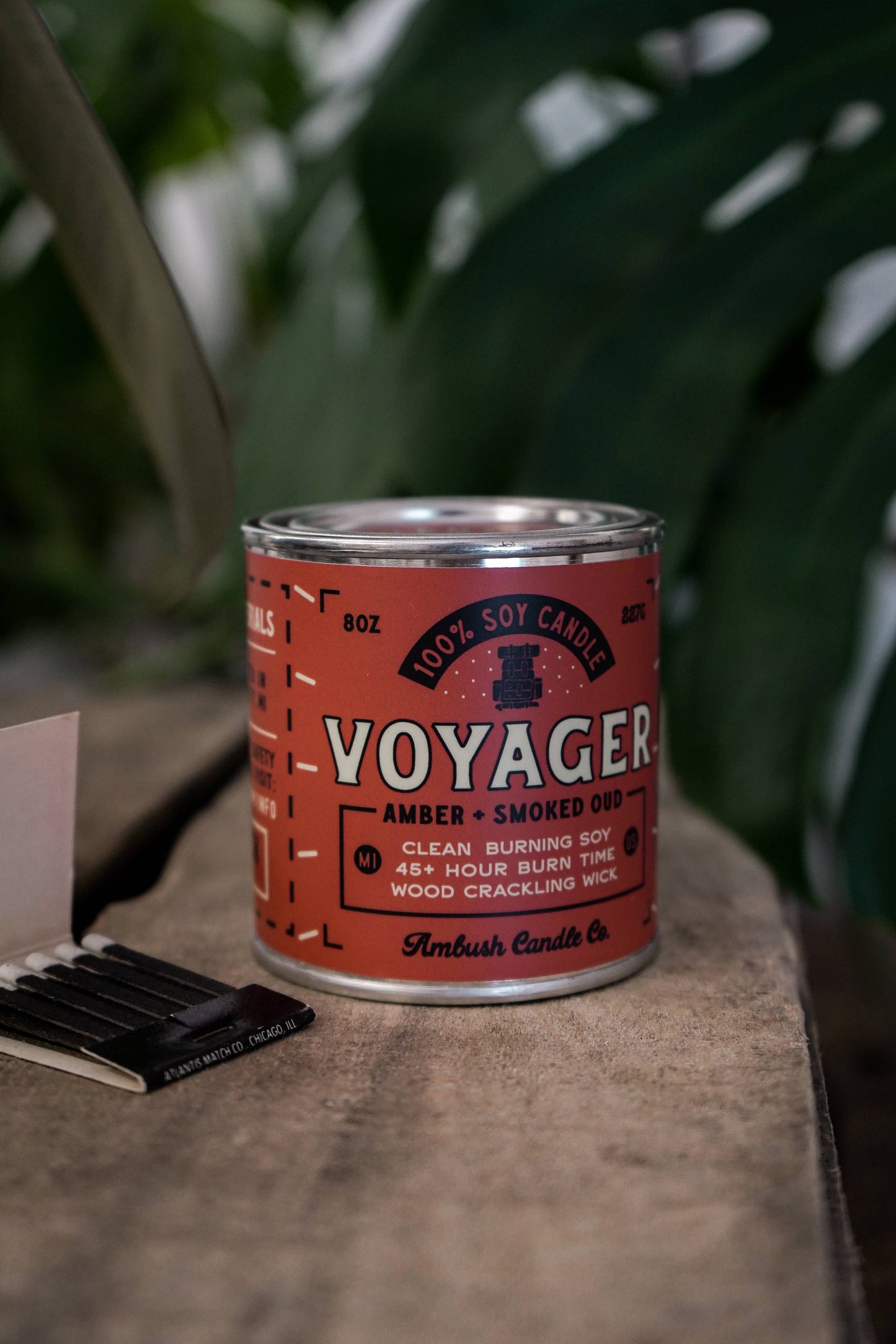 Voyager | Amber + Smoked Oud 8oz Soy Candle