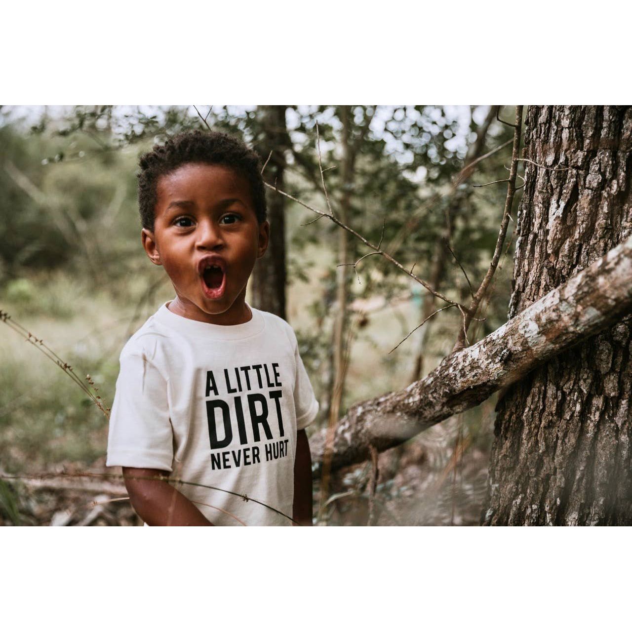 A Little Dirt Never Hurt T shirt | Kids Graphic Tee | Summer 2024