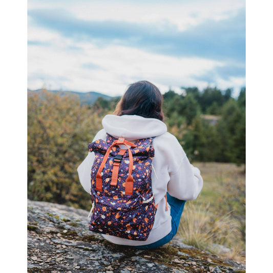 Adventure Backpack - Plum Floral