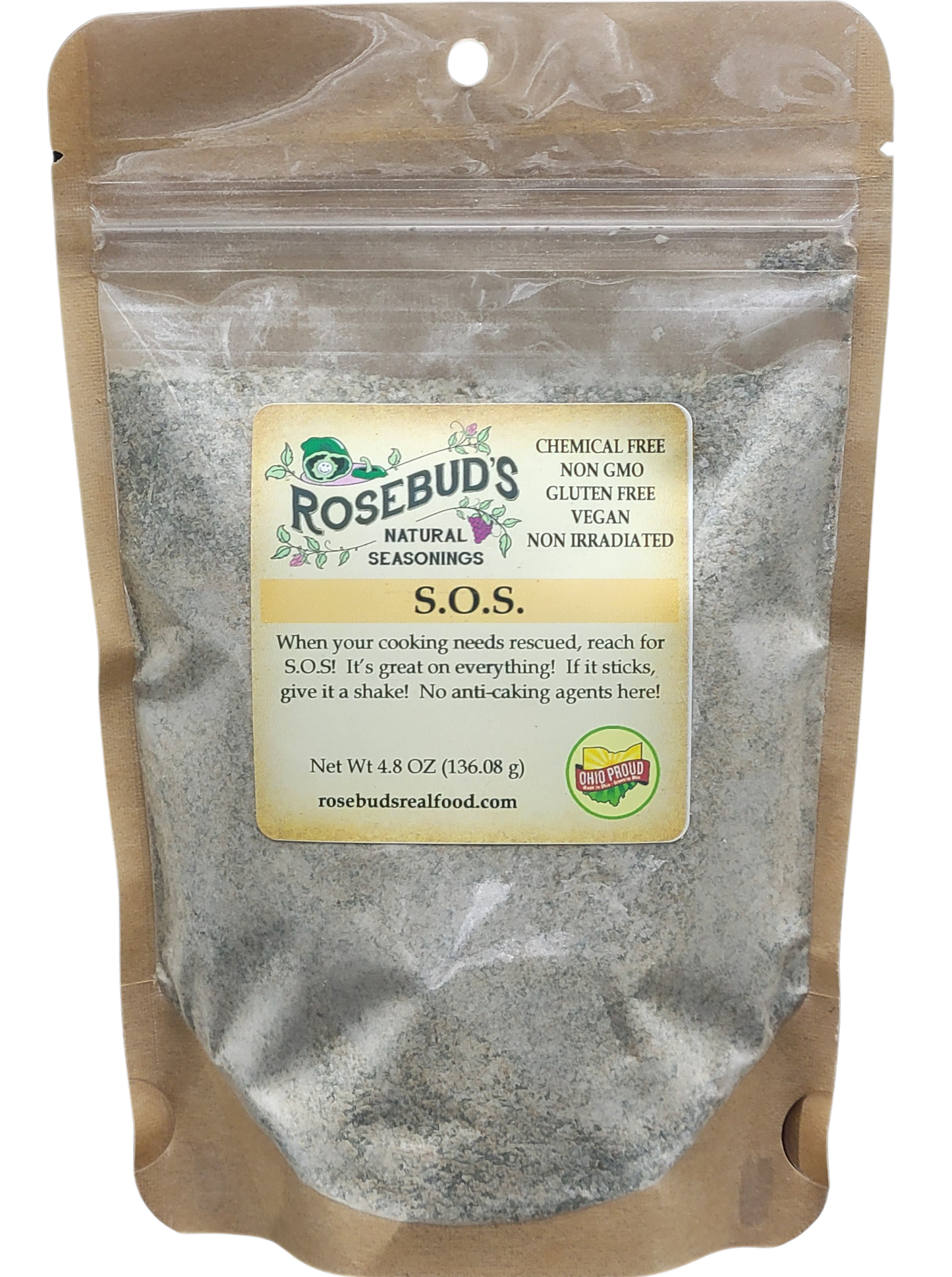 SOS Organic Salt with Nutritional Yeast and Kelp