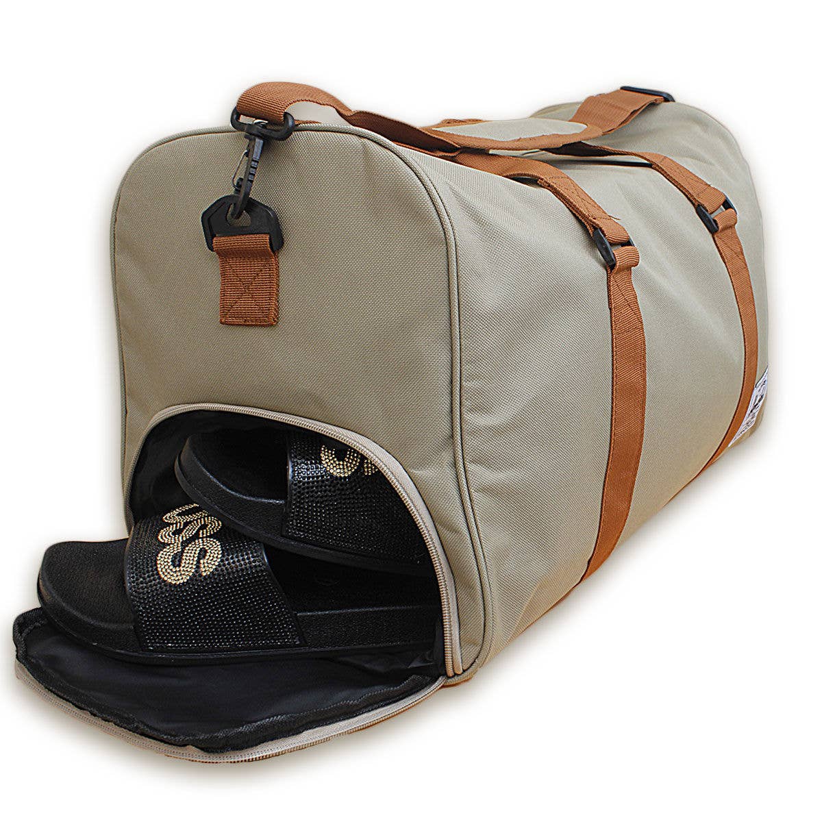 Light Brown Herschel Duffel Travel Bag