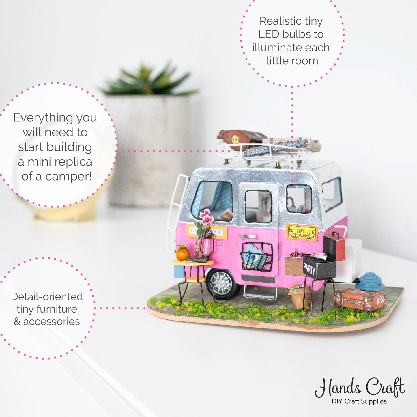 DIY Miniature House Kit: Happy Camper