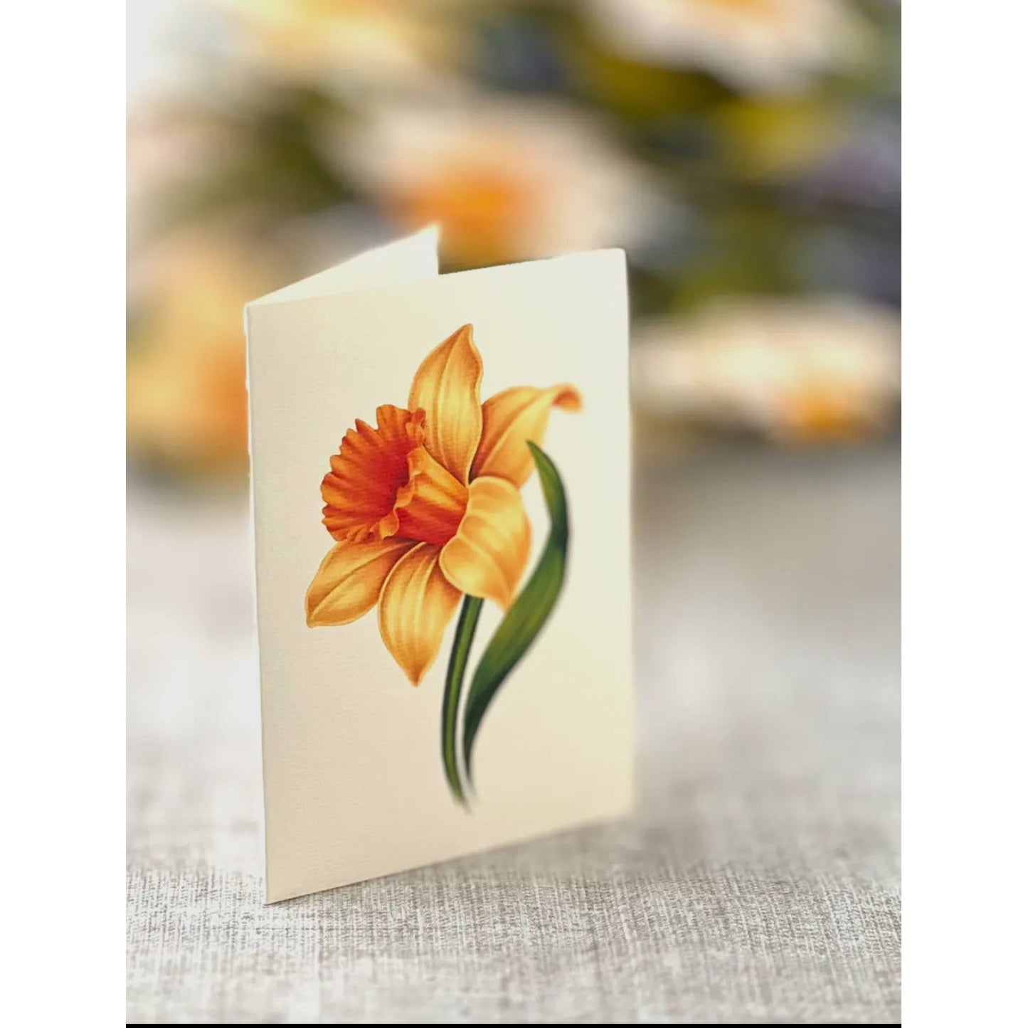 English Daffodils Pop Up Greeting Card