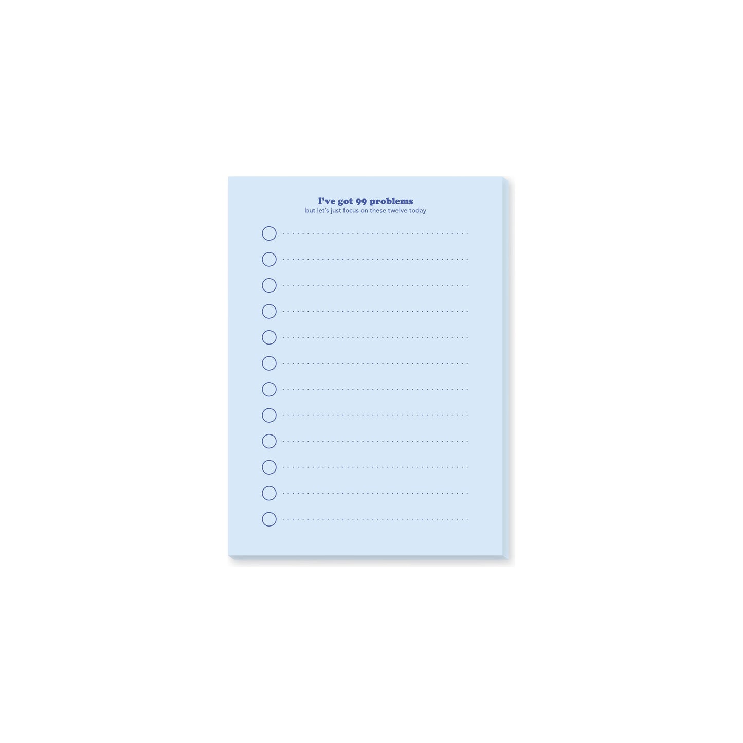 99 Problems List Notepad