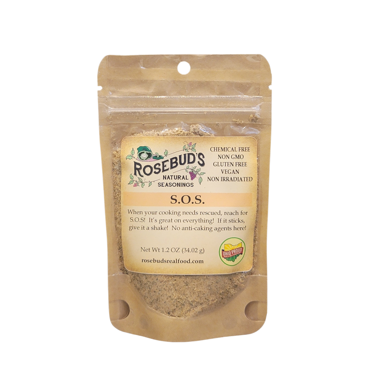 SOS Organic Salt with Nutritional Yeast and Kelp