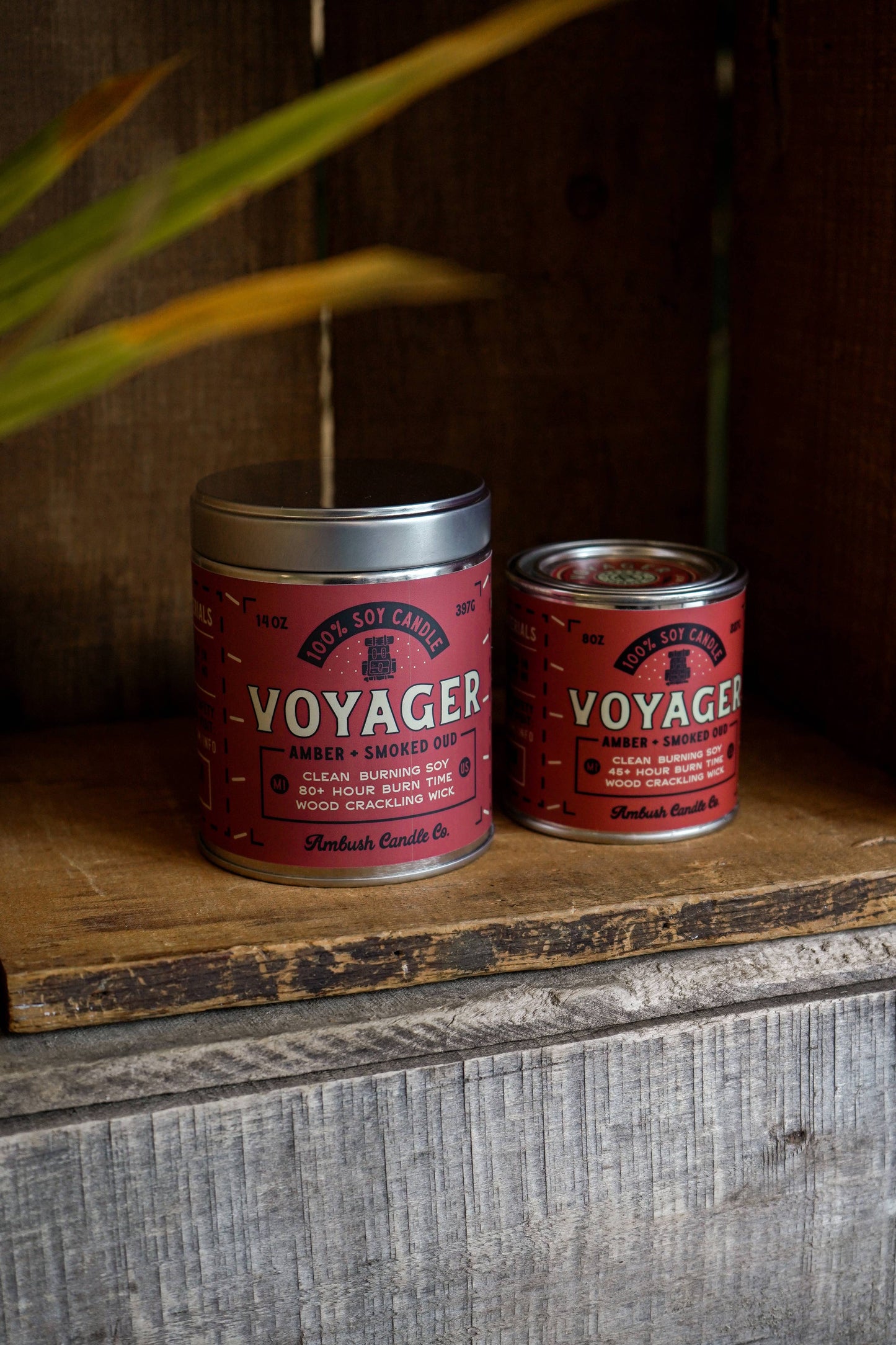 Voyager | Amber + Smoked Oud 8oz Soy Candle