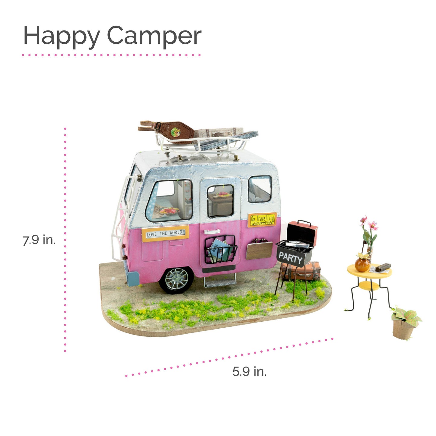 DIY Miniature House Kit: Happy Camper