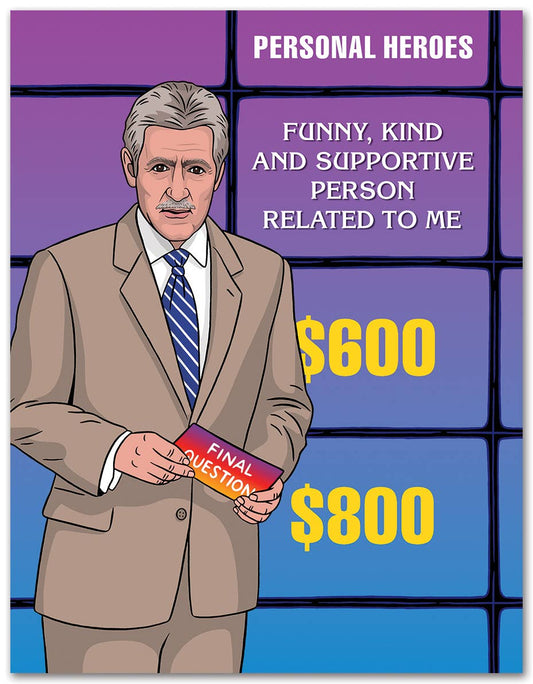 Jeopardy Best Dad Father's Day Card